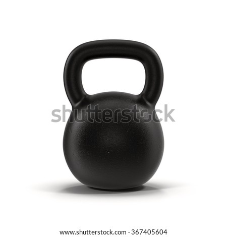 Kettle bell on White Background