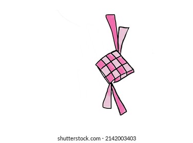 Ketupat Pink Colour For Ramadhan Hari Raya Aidilfitri Decoration