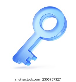 Key 3d icon isolated on white - 3d rendering - Powered by Shutterstock