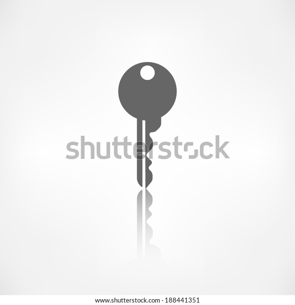 Key Icon Door Lock Symbol Stock Illustration 188441351