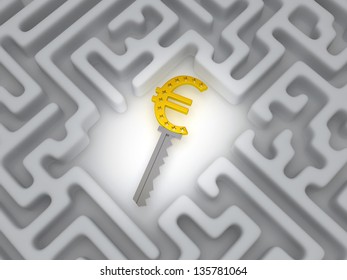 Key to labyrinth. 3d
