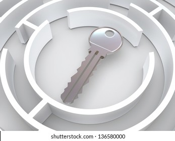 Key to labyrinth. 3d
