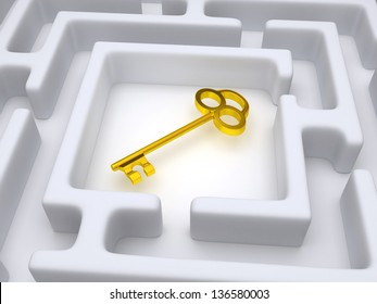 Key to labyrinth. 3d