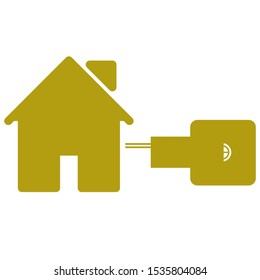 Key To A New Home Concept - A New House Illustration, Icon, Logo, Clip Art Or Image For Business, Finance Or Education Events