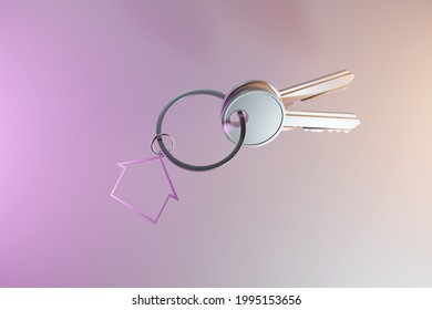 Key to a new home as a concept for a real estate agency or development company. 3d rendering - Powered by Shutterstock