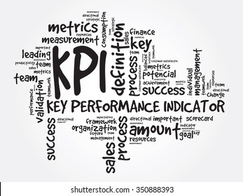 Key Performance Indicators Word Collage Kpi Stock Illustration ...