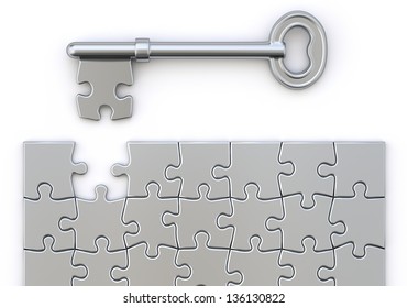 Key With Puzzle