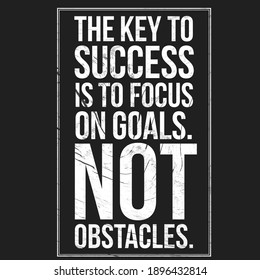 Key Success Focus On Goals Not Stock Illustration 1896432814 | Shutterstock