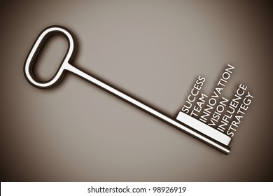 a key with words, business concept - Powered by Shutterstock