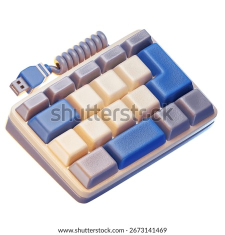 keyboard 3d render icon, Technology and Computer illustration