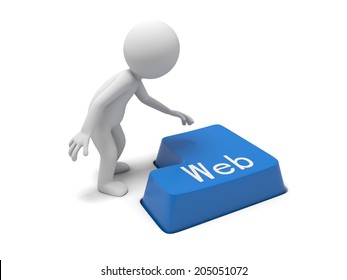 Keyboard with a word web