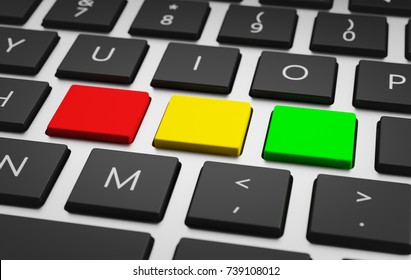 Keyboards Rating Symbols 3d Render Illustration Stock Illustration ...