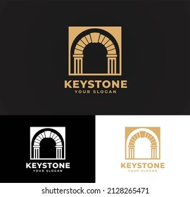 Keystone illustration for logo which can be use in property, builders, real estate etc company 