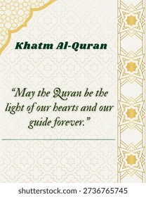 Khatm Al‑Quran – Completion Prayer Quote

