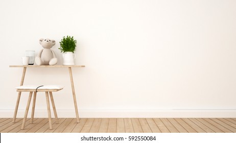 Kid Room Study Room 3d Rendering Stock Illustration 592550084 ...