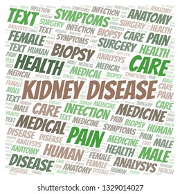 Kidney Disease Word Cloud Stock Illustration 1329014027 | Shutterstock