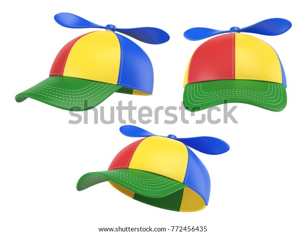 Kids Propeller Colorful Hat Various Stock-illustration 772456435