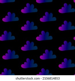 Kids cute seamless gradient clouds pattern for fabrics and textiles and packaging and gifts and cards and linens and wrapping paper .