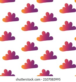 Kids cute seamless gradient clouds pattern for fabrics and textiles and packaging and gifts and cards and linens and wrapping paper .