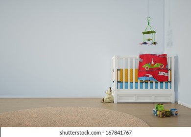 Kids Play Room With Bed And Other Toys