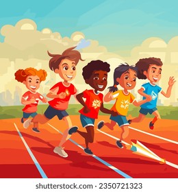 kids running to finish line - Powered by Shutterstock