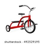 Kids Tricycle Isolated. 3D rendering