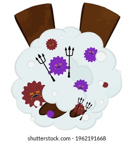 Kill the virus while washing your hands Black