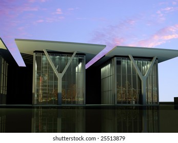 Kind of a building on a background of the sky
