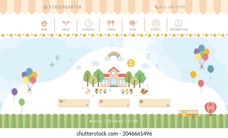 Kindergarten Homepage Image - Top Page