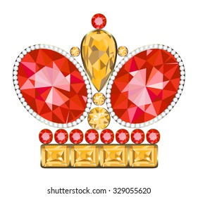 King Golden Crown Ruby Diamonds: Hình minh họa có sẵn 329055620 ...