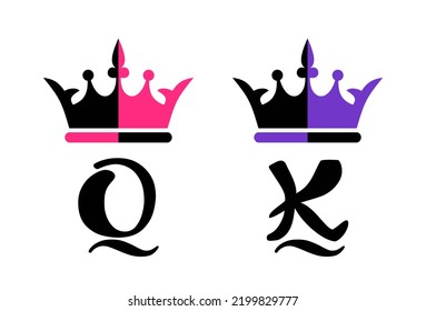 King Queen crown black