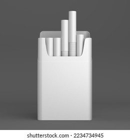 King size cigarette pack mockup 3D render