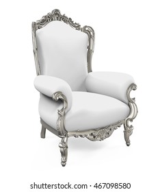 King Throne Chair. 3D rendering