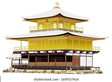 112件の 京都 金閣寺 のイラスト素材 画像 ベクター画像 Shutterstock