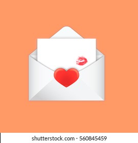 Red Love Emoji Letter Message On Stock Vector (Royalty Free) 1901243059 ...