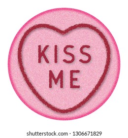 Kiss Me Love Heart Candy Sweet