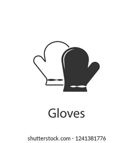 Kitchen gloves icon  Element drink   food icon for mobile concept   web apps  Detailed Kitchen gloves icon can be used for web   mobile