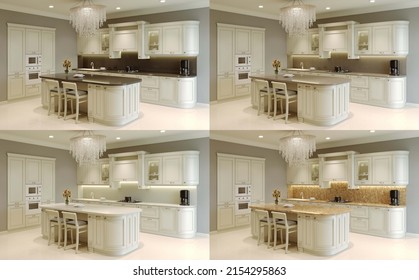 Kitchen Modern Style Pastel Colors 260nw 2154295863 