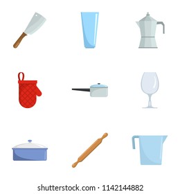 Kitchenware Icons Set Cartoon 9 260nw 1142144882 