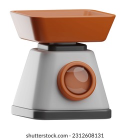 kitchenware object weight illustration 3d