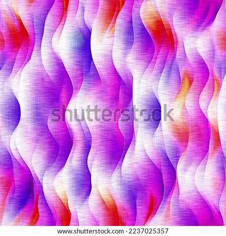 Kitsch bright wave pattern. Playful vintage pink shibori wallpaper. Colorful seamless kaleidoscopic texture background. 