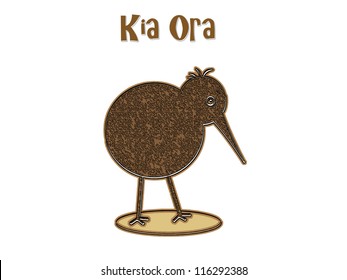 Kiwi Bird - Kia Ora (Hello)