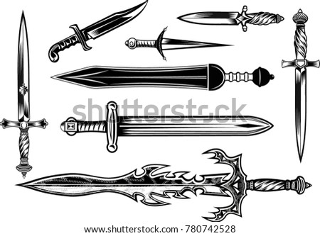 Knife, dagger, sword and tomahawk