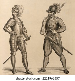 Knight Armed Head To Toe And Renaissance Soldier