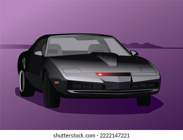 Knight Rider Car Illustration Knight Industries Two Thousand KITT KARR