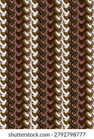 Knit Texture Pattern Seamless Wavy Zigzag Chevron Crochet, Fabric Textile Earthtone Vintage Retro Abstract Background, Ribbed Weave
