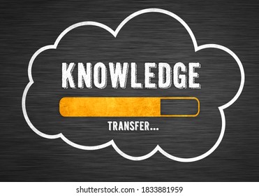 Knowledge Transfer - chalkboard message