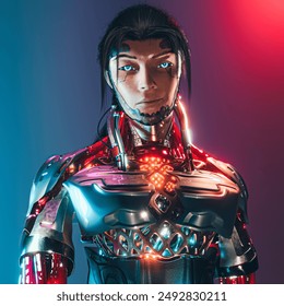 Korean Anime Cyborg 3D model - Powered by Shutterstock