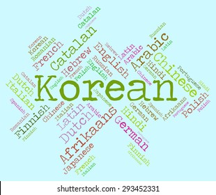 Korean Language Representing Communication Translator And Speech