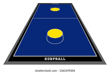 Korfball pitch colored